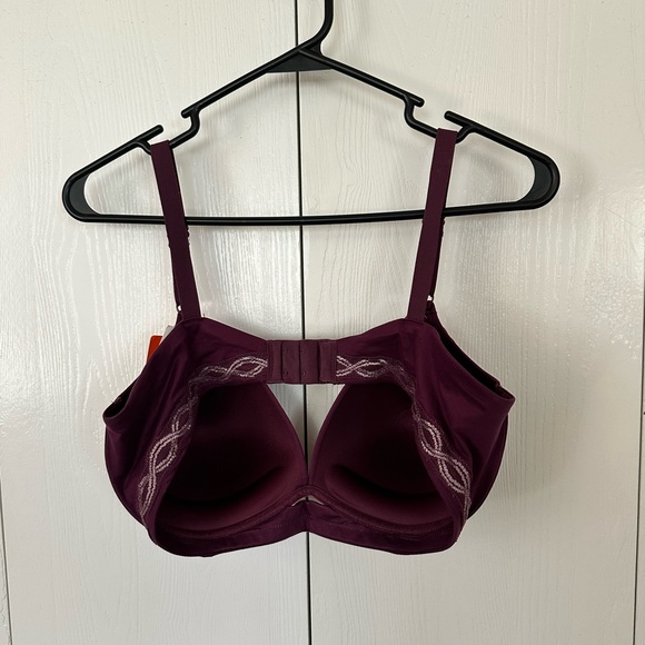 Warner's Plumb Bra with Lace Detail 38D - Picture 3 of 3